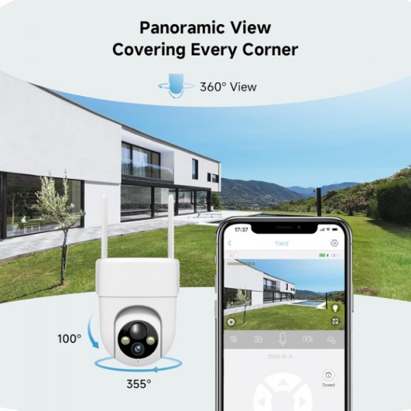4G LTE Cellular Solar Security Camera Wireless Outdoor